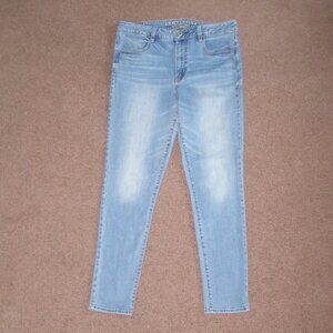 👖 size 12 American Eagle High Rise Skinny Jeans Women's blue Jeggings